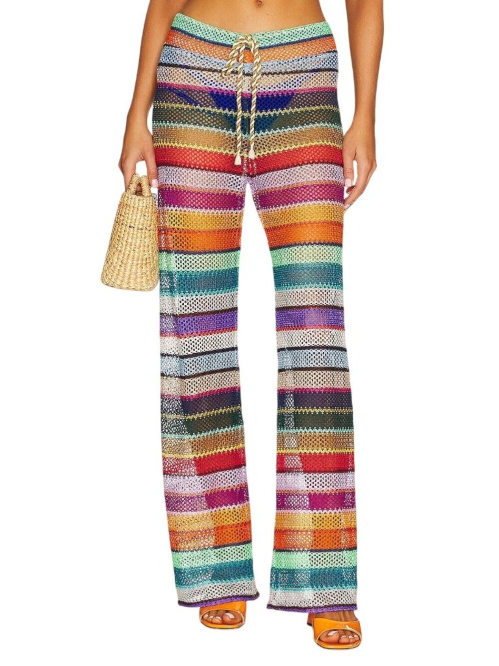 PQ Swim Bree Boho Pants in Calypso XS Small New Womens Cover up